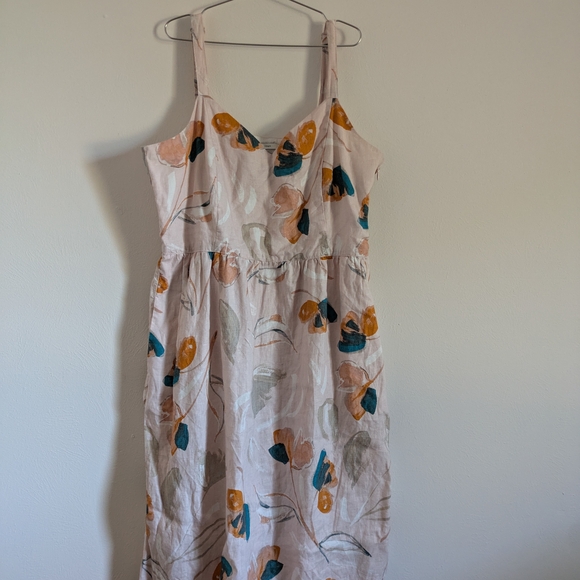 Rachel Zoe Linen A-line Sundress With Pockets - Picture 3 of 9